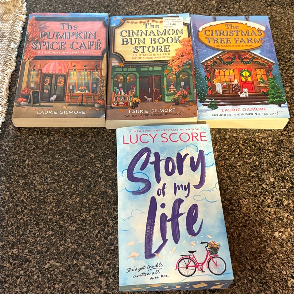 Set of Colorful Books by Laurie Gilmore and Lucy Score